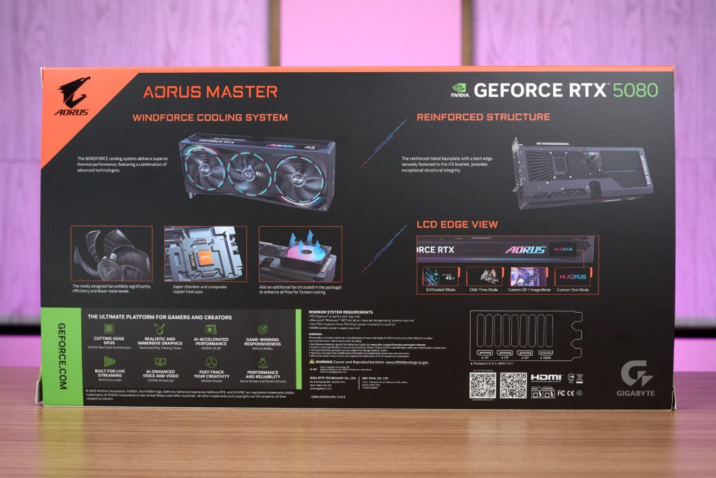 AORUS GeForce RTX 5080 MASTER 16G review 3