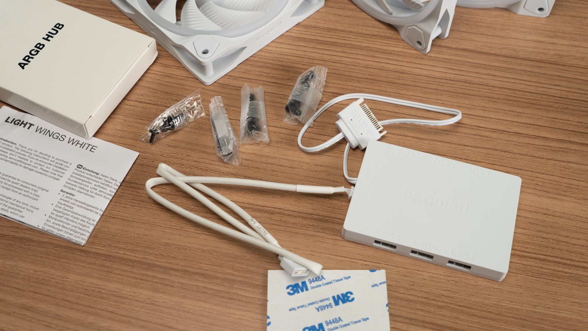 Be Quiet Light Wings White 9 Be Quiet Light Wings White 9