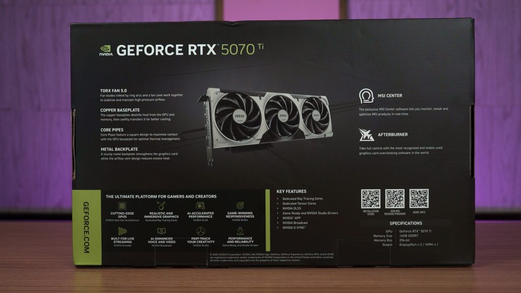 MSI GeForce RTX 5070 Ti 16G Ventus 3X OC review 2