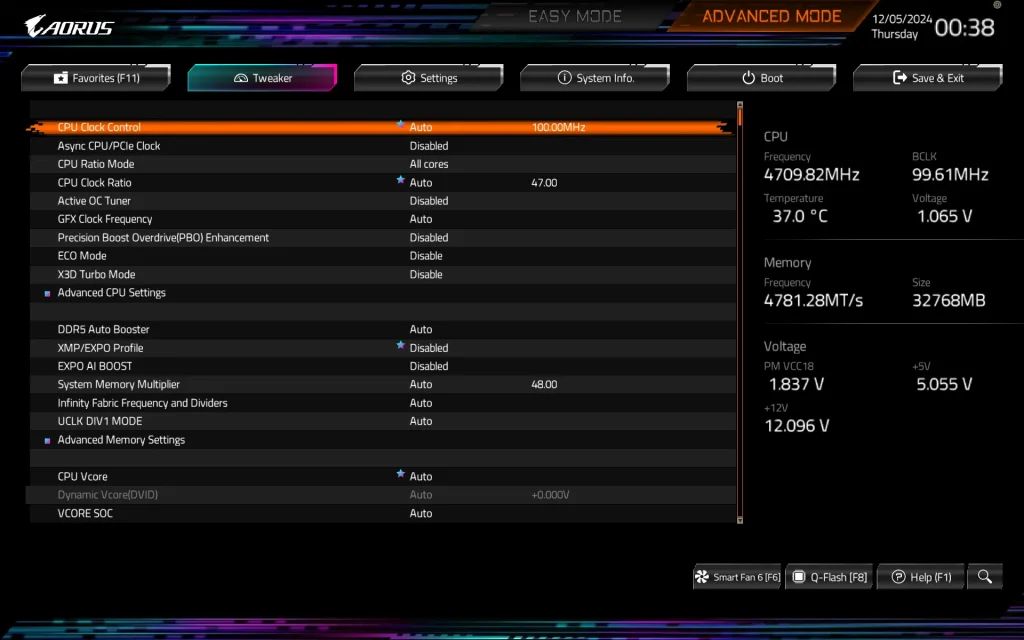 Gigabyte X870E AORUS MASTER BIOS (6)
